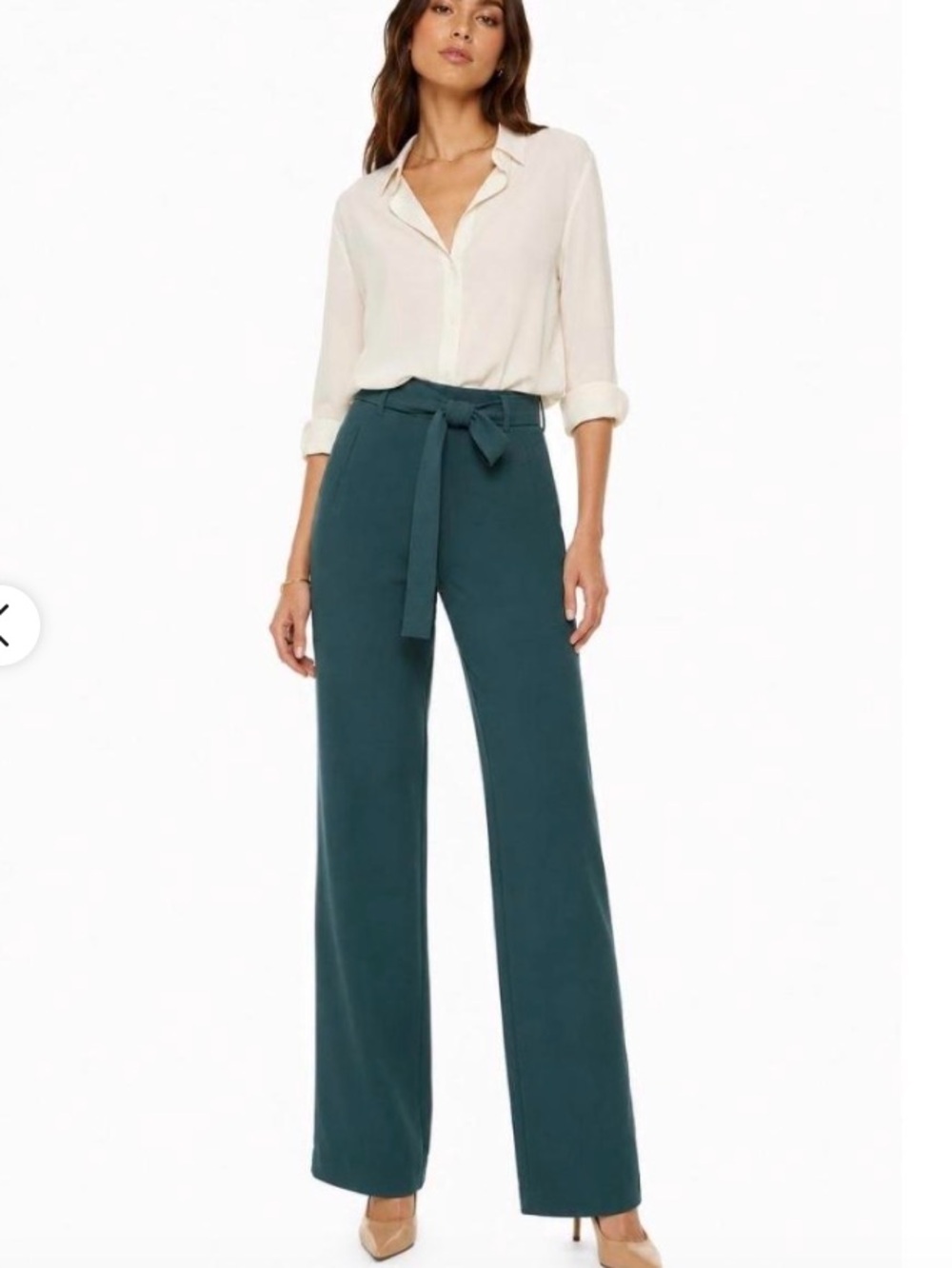 Wilfred Tie Front Pant - green